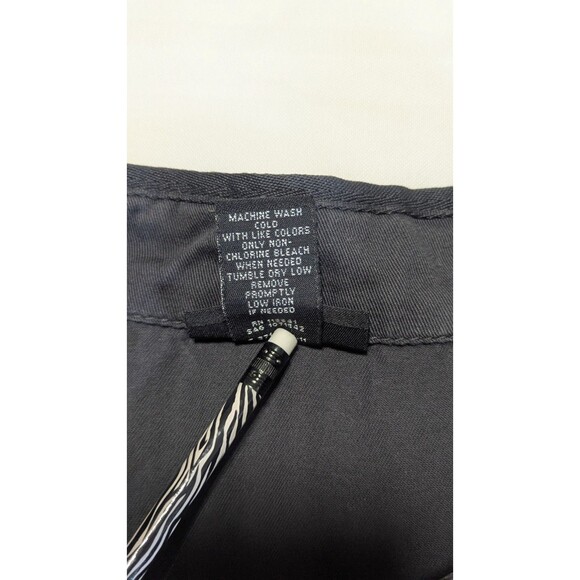 Lane Bryant Jacket Woman’s Size 28 Ruffle Front Black Blazer Pockets - Picture 4 of 12